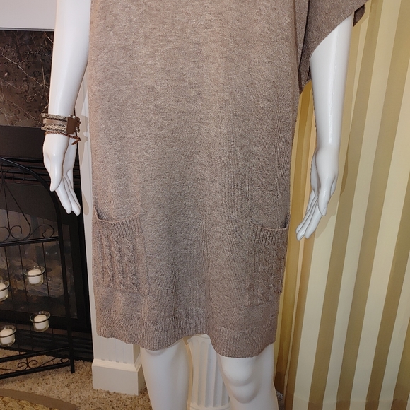 Simply Couture | Camel Cowl Neck Swing Tunic, Camel Brown L - Picture 4 of 12